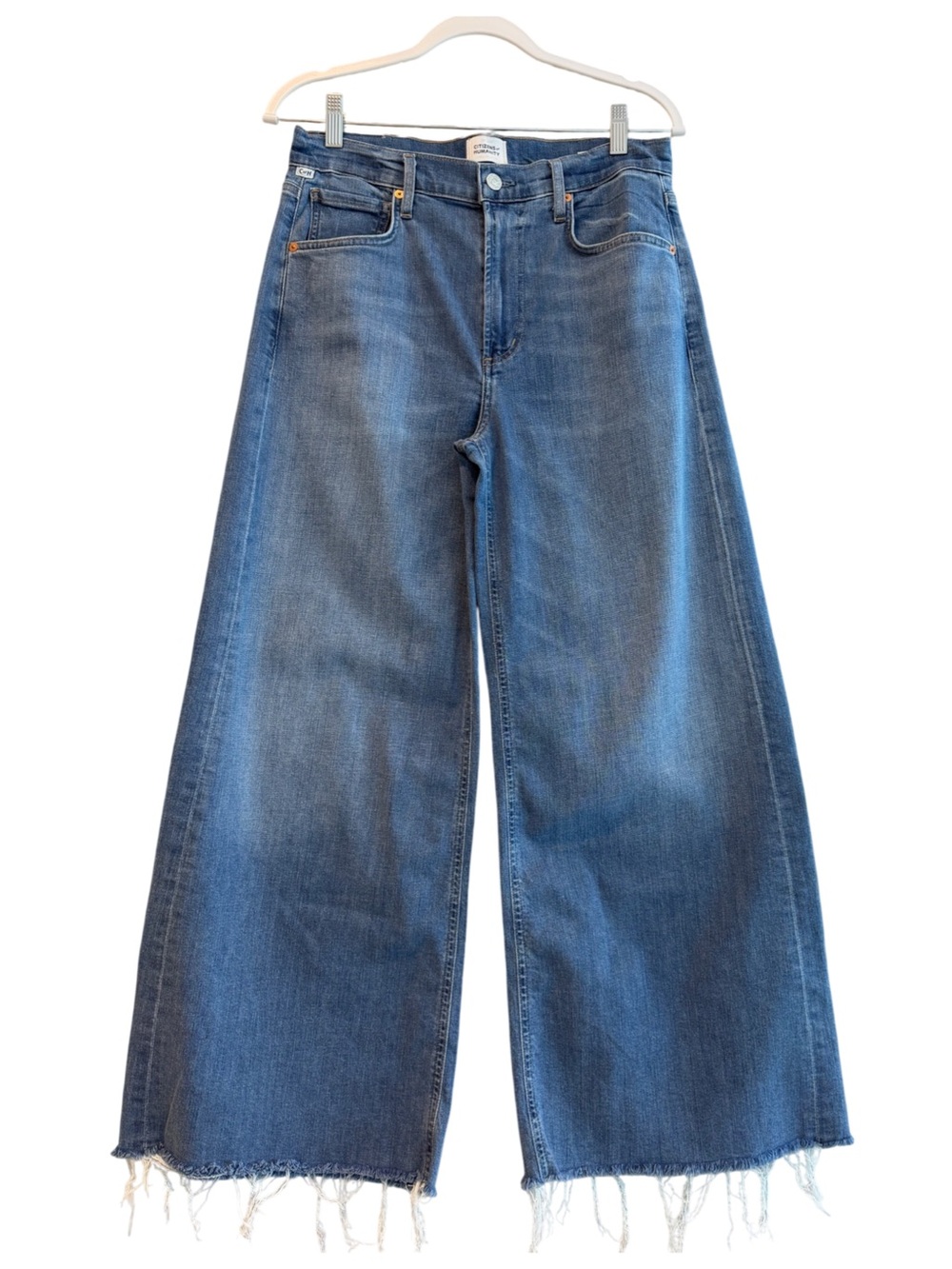 Citizens Of Humanity Lyra Blue Wide-Leg Jeans